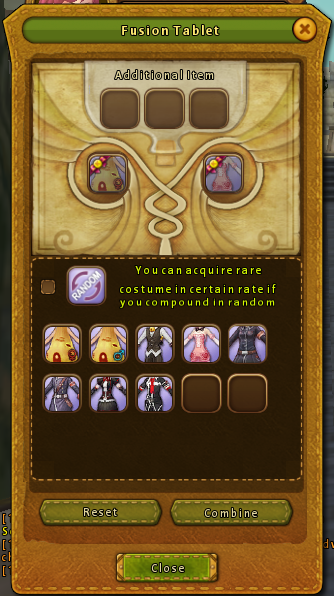 Costume Fusion Window